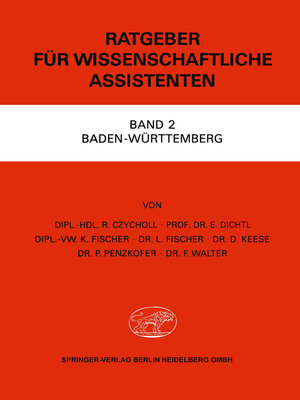 cover image of Ratgeber für Wissenschaftliche Assistenten